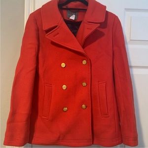 J Crew burnt orange coat